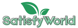 satisfy world logo