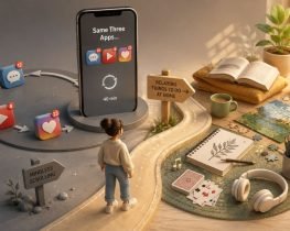 Relaxing activities to do at home, with reading, puzzles, drawing, and music offering a peaceful alternative to repetitive phone scrolling.